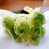 春の味☆ねぎ坊主の天ぷら